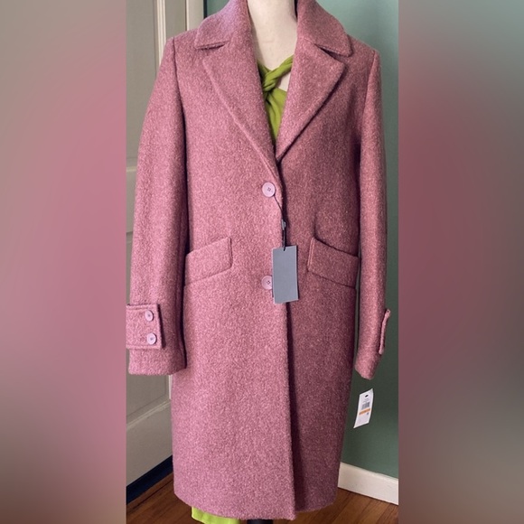 New women’s Sz S elegant pink business brown jacket coat - Picture 4 of 12